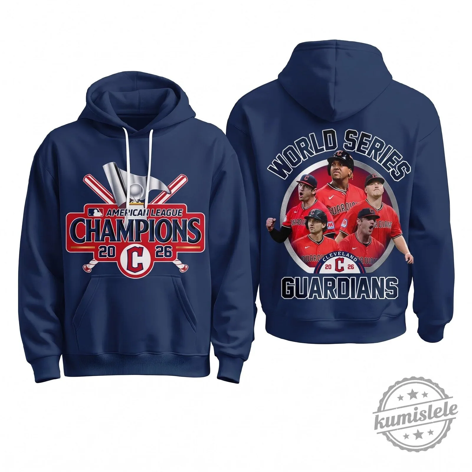 2026 American League Champions Hoodie for Cleveland Guardians World Series Fans