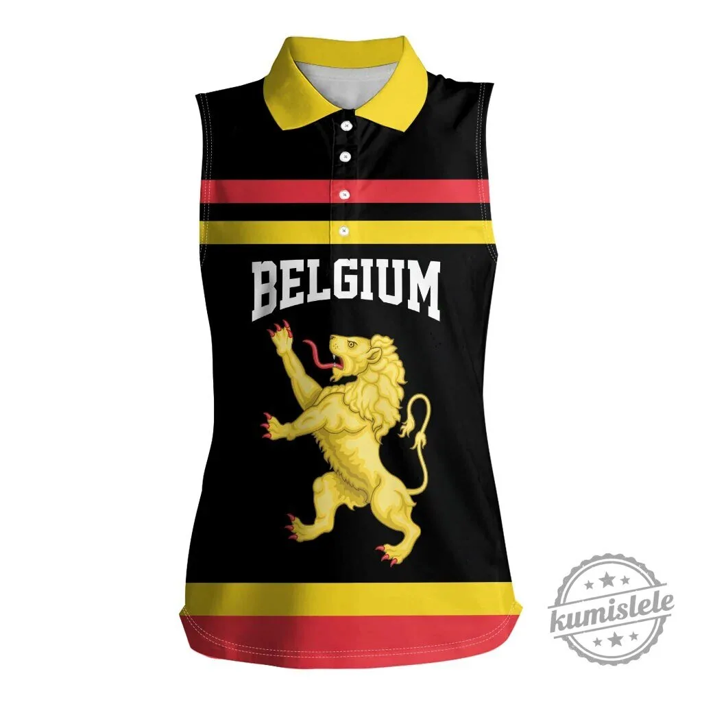 Belgium National Football Team Women's Sleeveless Polo Shirt