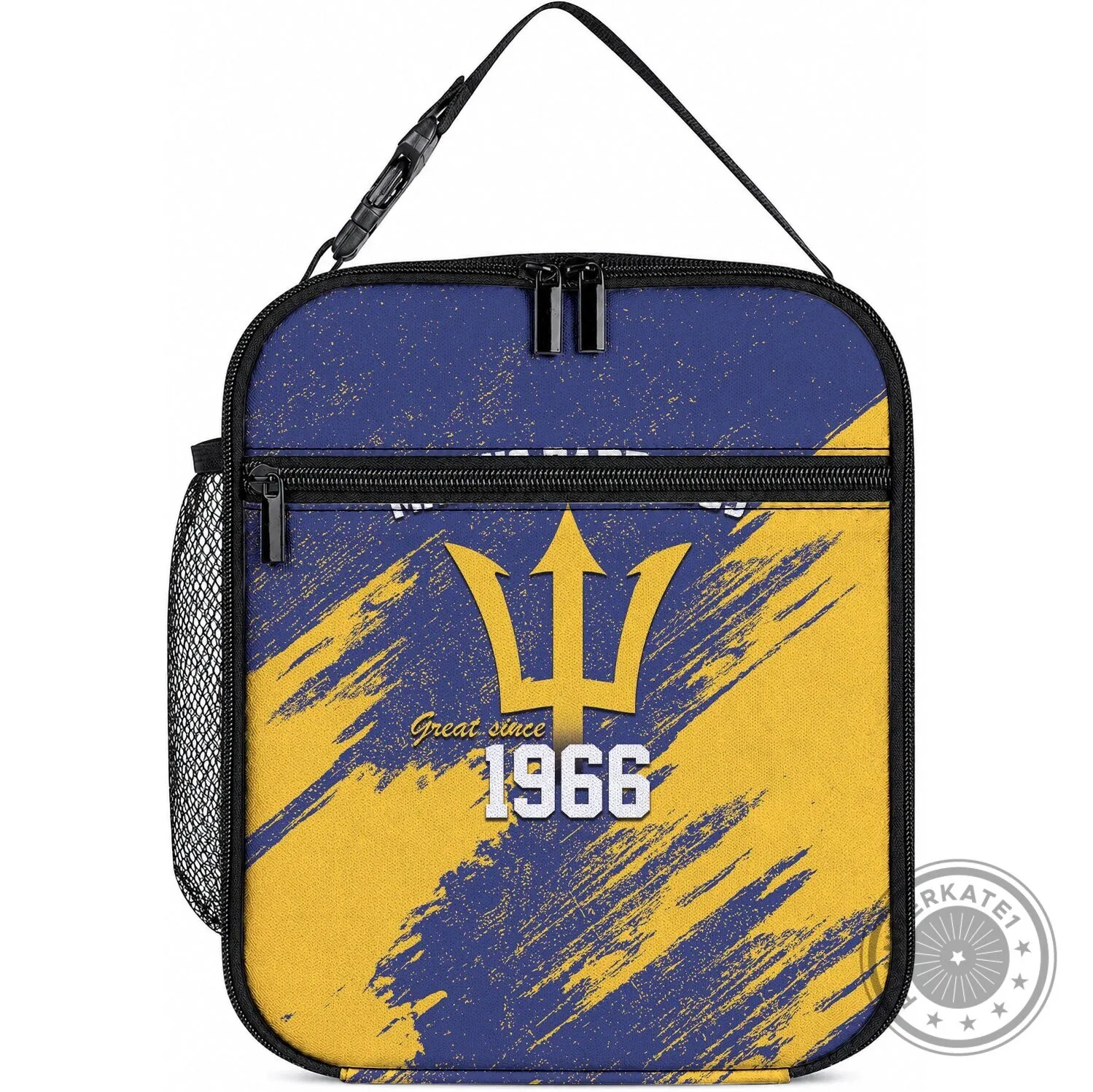 Barbados Flag Trident Great Since 1966 Insulated Lunch Bag 3 Barbados Flag Trident Great Since 1966 Insulated Lunch Bag