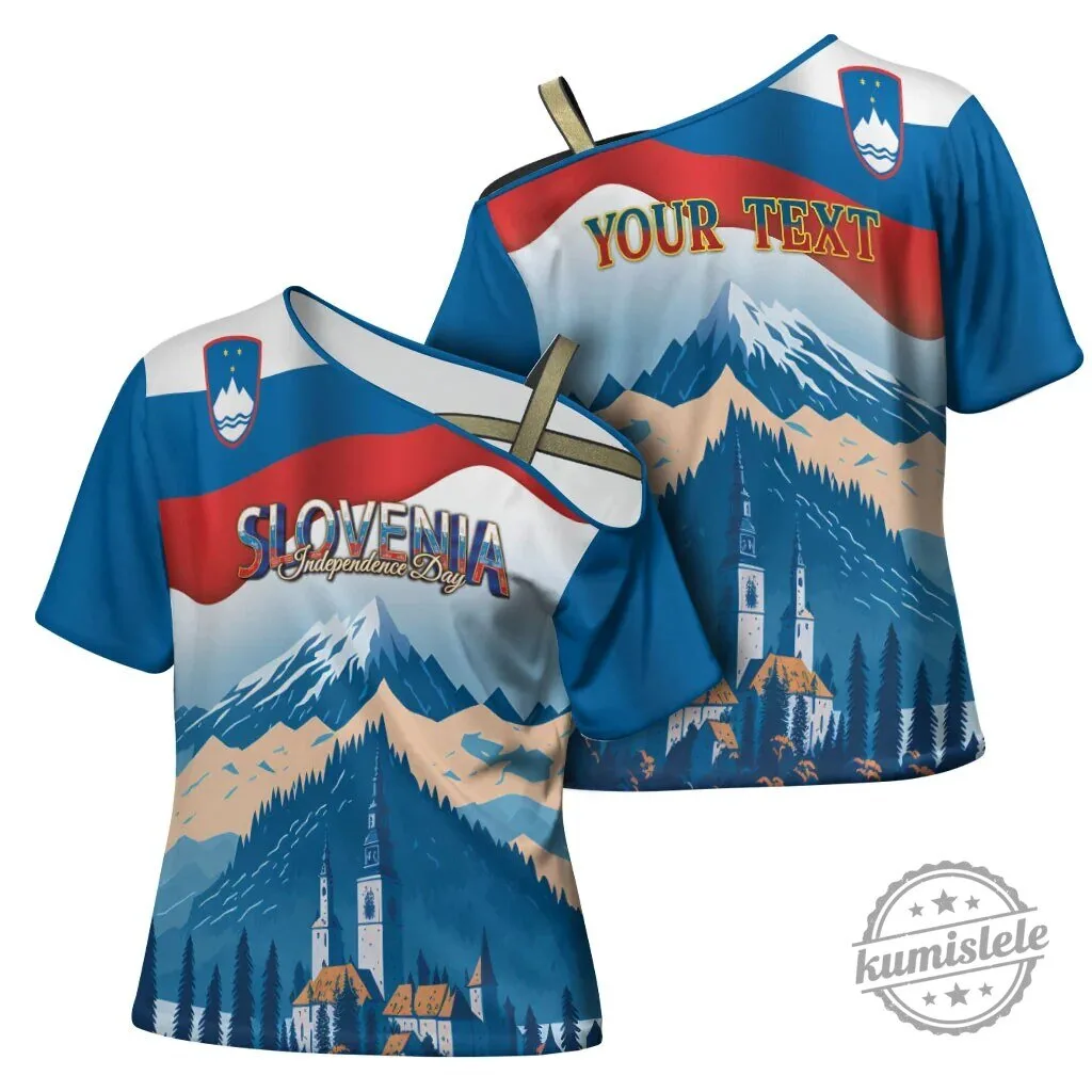 Lake Bled Landscape T-Shirt featuring Slovenia Independence Day in the Julian Alps 7 Lake Bled Landscape T-Shirt featuring Slovenia Independence Day in the Julian Alps