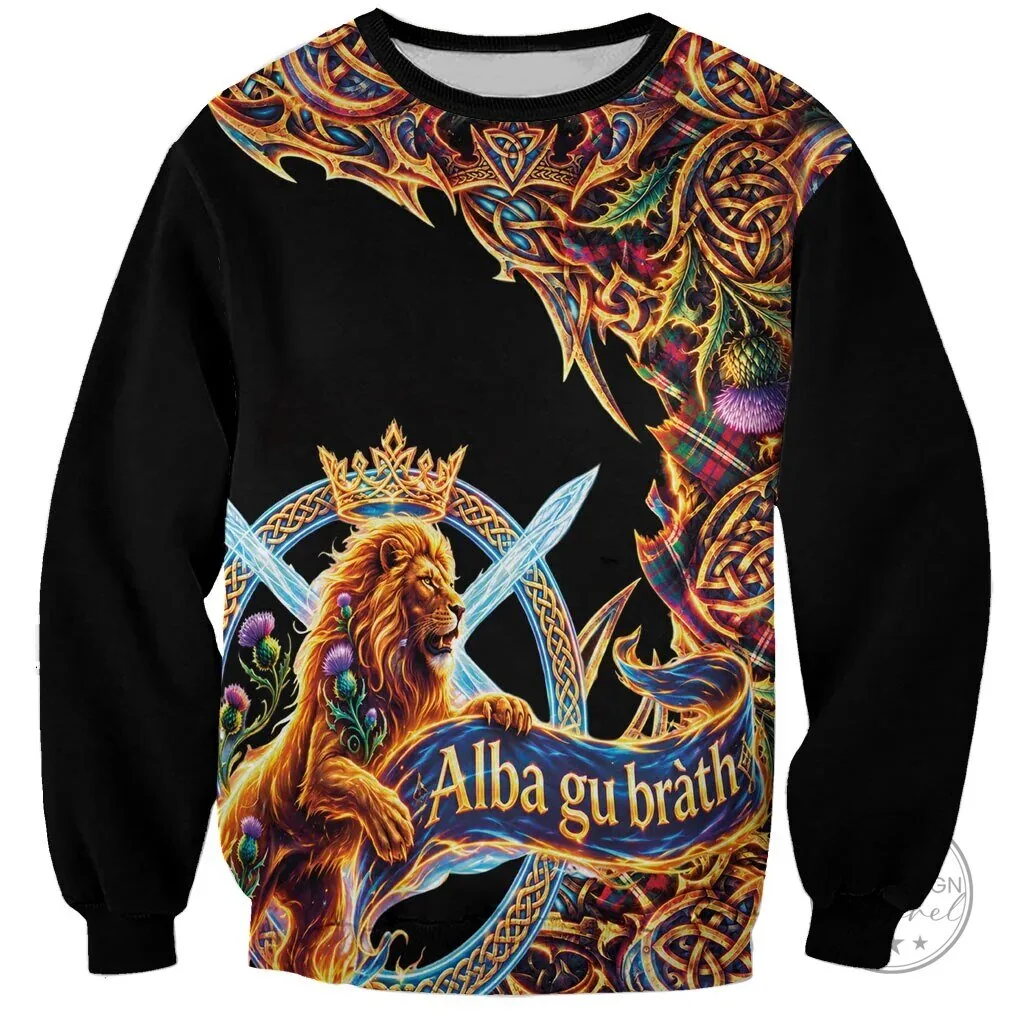 Scotland Forever Royal Lion Rampant Celtic Knot Thistle Sweatshirt 2 Scotland Forever Royal Lion Rampant Celtic Knot Thistle Sweatshirt