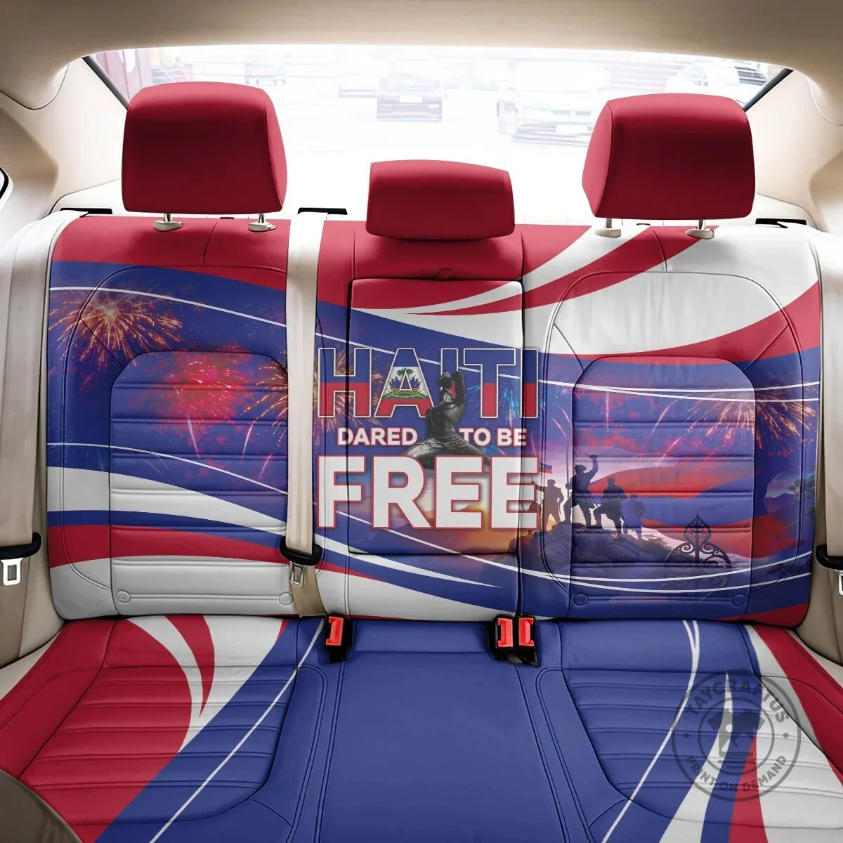 Haiti Independence Day Dared To Be Free Haitian Flag Car Seat Cover 4 Haiti Independence Day Dared To Be Free Haitian Flag Car Seat Cover