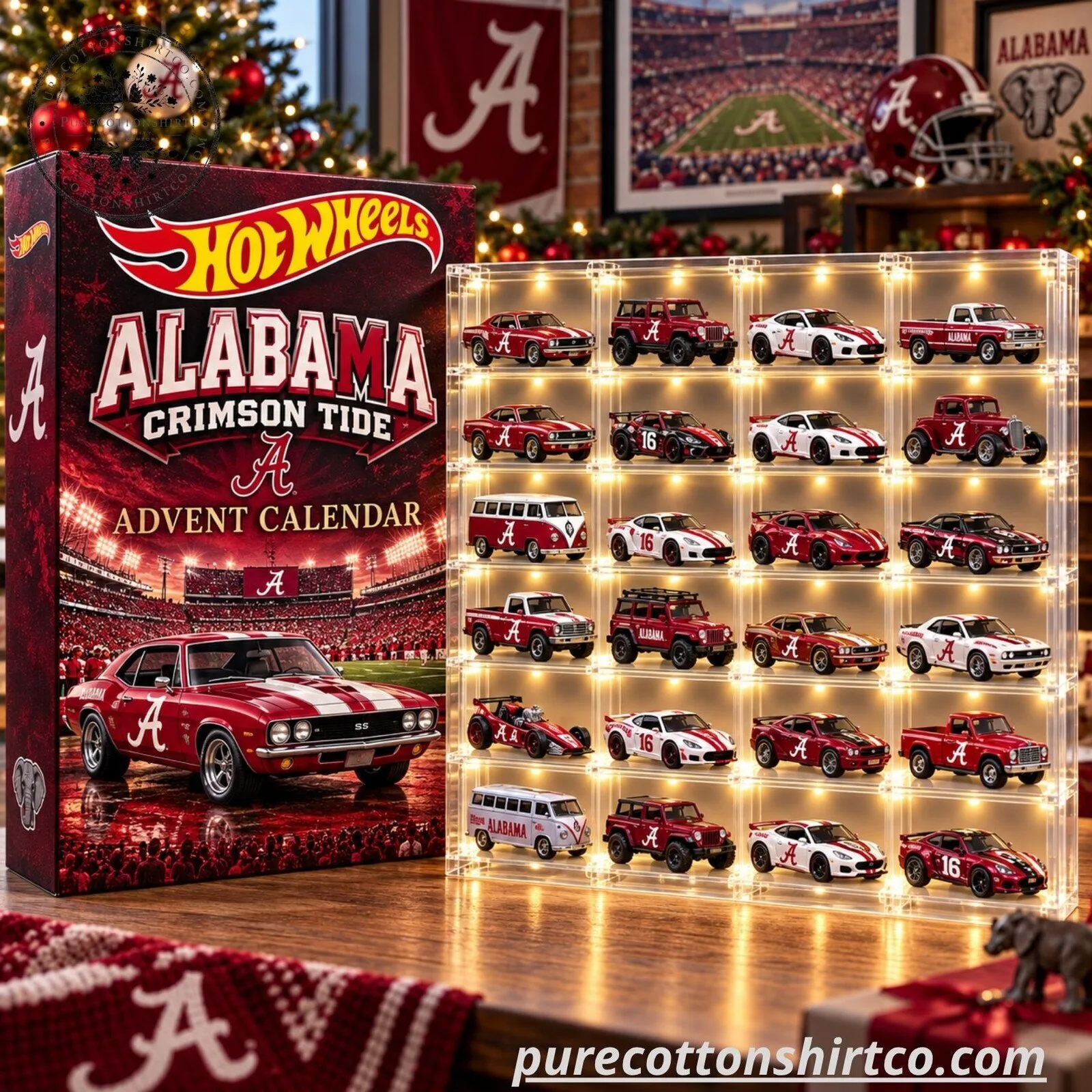 Alabama Crimson Tide Hot Wheels Advent Calendar