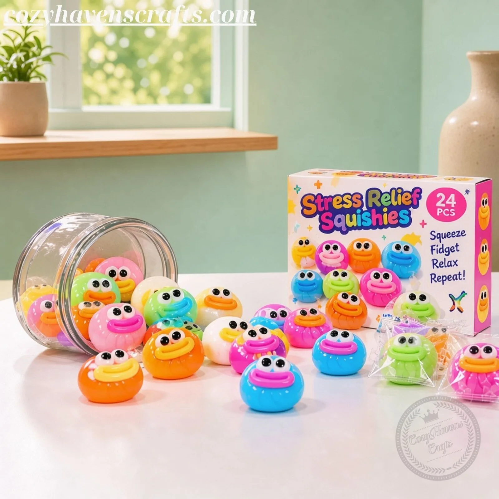 Stress Relief Squishies 24 Pcs Set