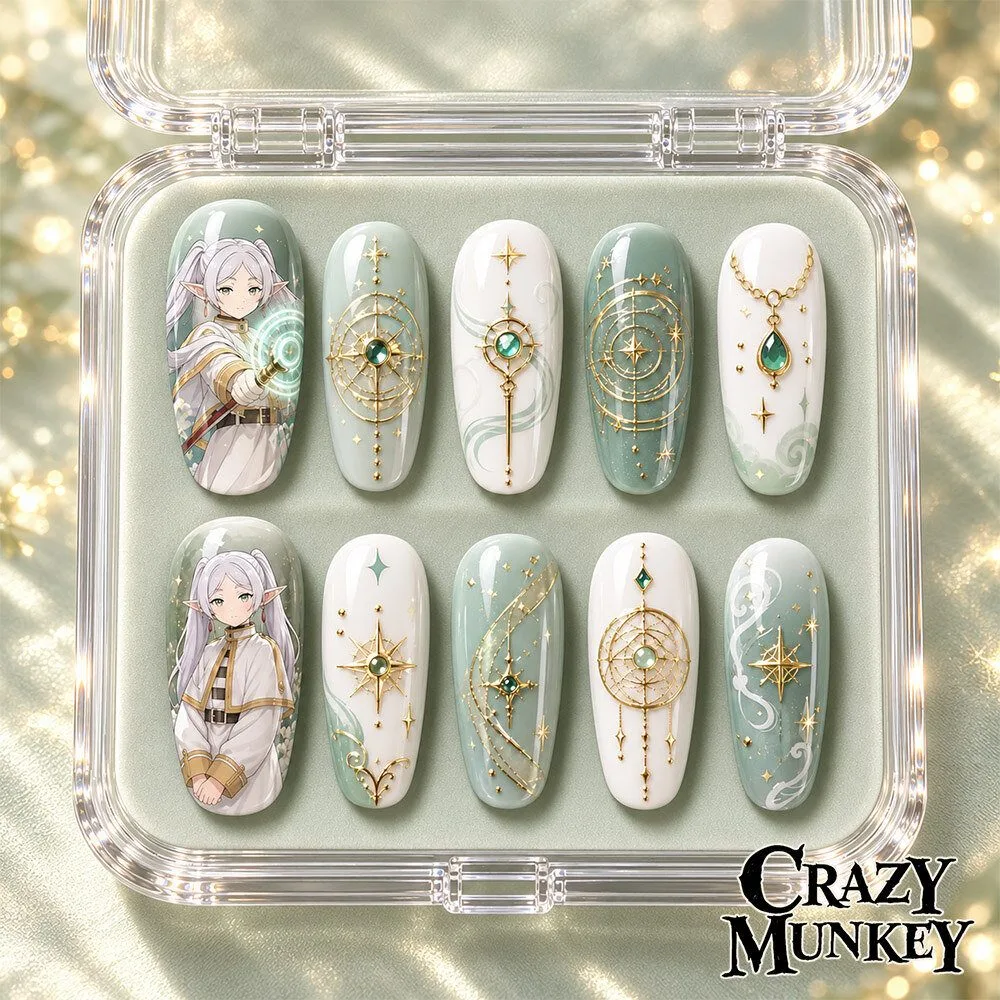 Frieren Beyond Journeys End Anime Elf Press On Nails | Accessories