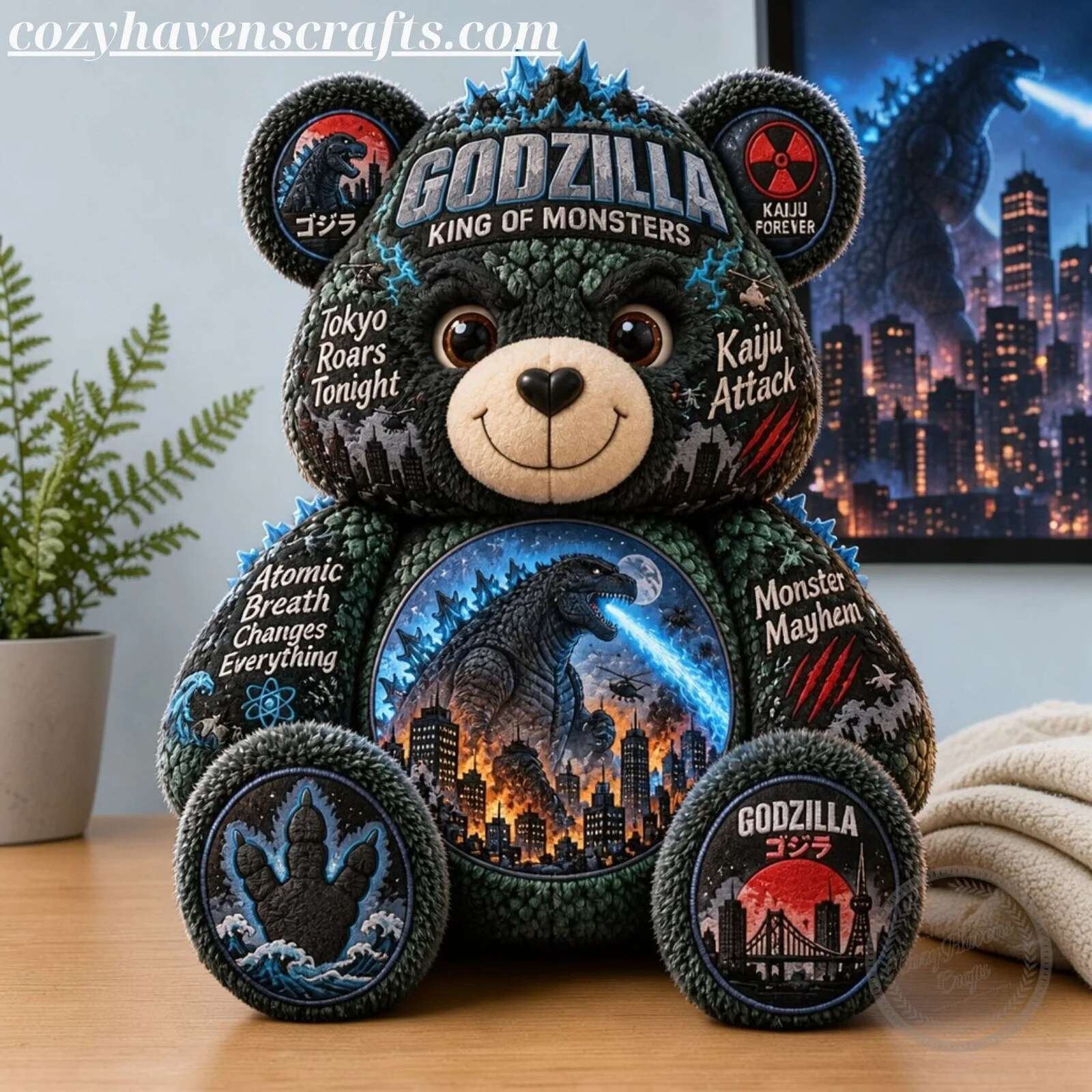 Godzilla King of the Monsters Plush Teddy Bear