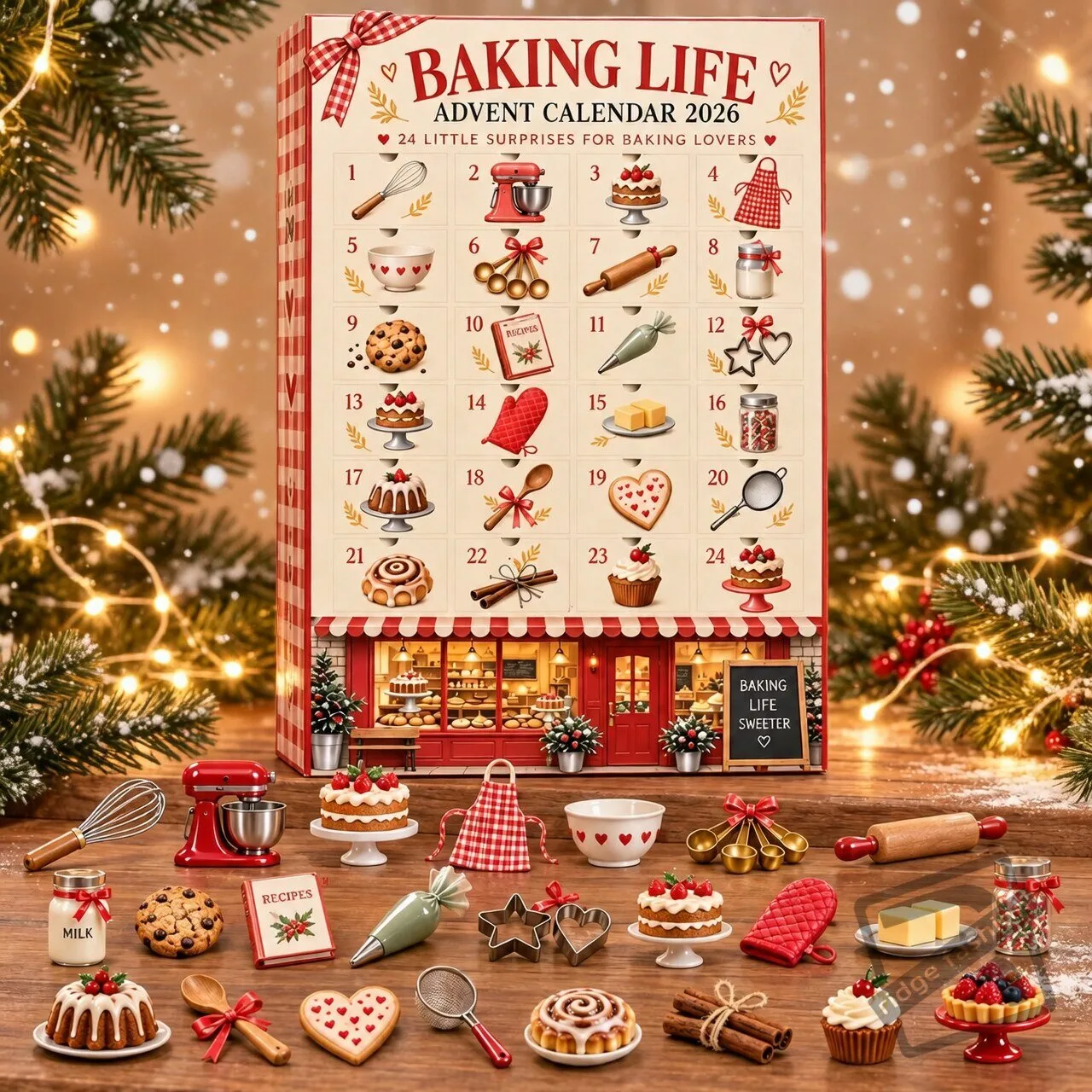Baking Life Advent Calendar 2026 – 24 Days Baking Lovers Kitchen Gifts Set