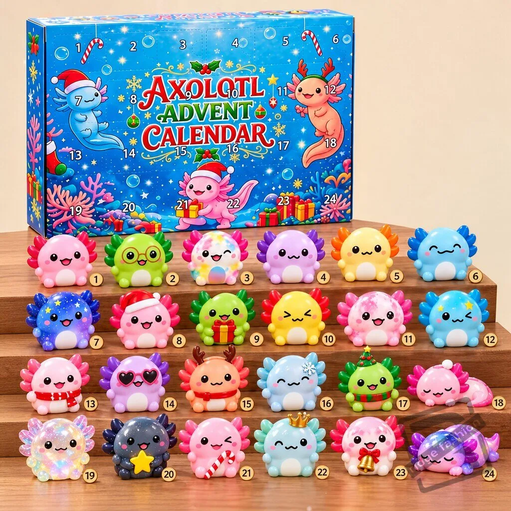 Axolotl 24-Day Christmas Countdown Calendar 4 Axolotl 24-Day Christmas Countdown Calendar product view
