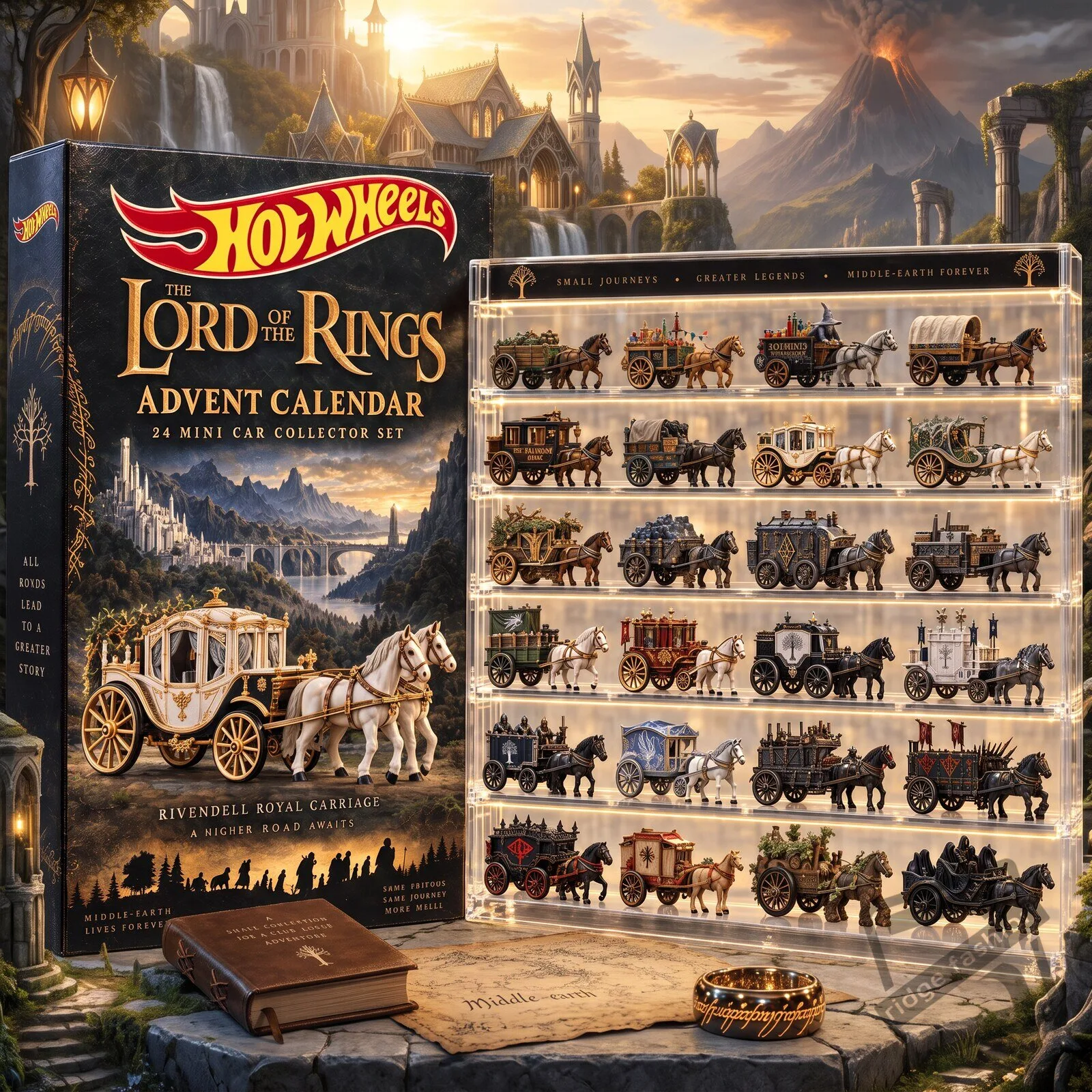LOTR Premium Mini Car Advent Calendar 2 LOTR Premium Mini Car Advent Calendar product view