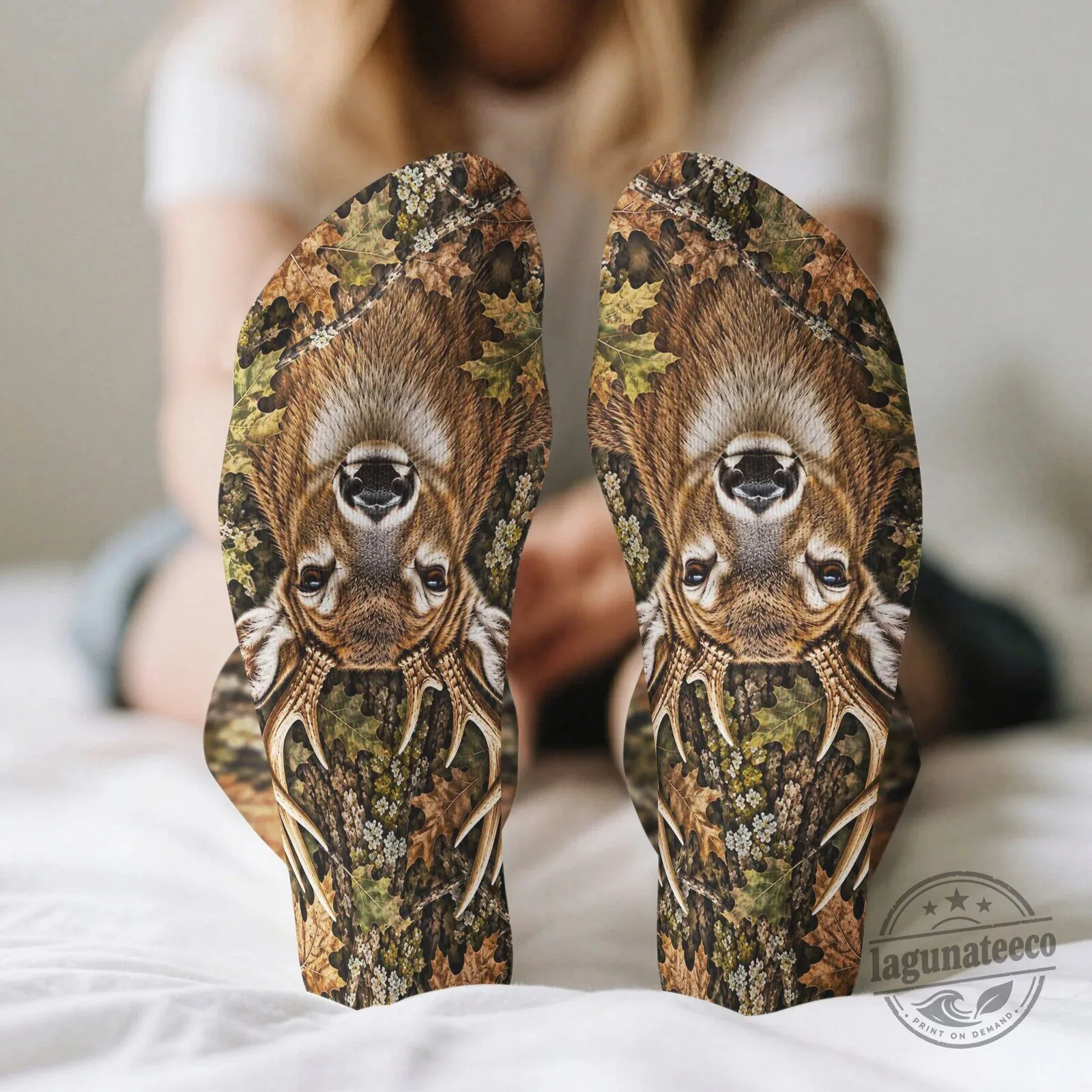 Personalized Hunting Camouflage Wildlife Animal Crew Socks 6 Personalized Hunting Camouflage Wildlife Animal Crew Socks