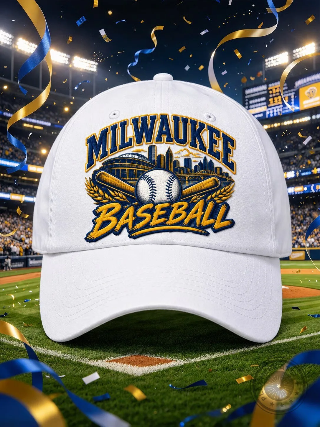 Milwaukee Baseball Sports Fan Cap Hat for Men and Women