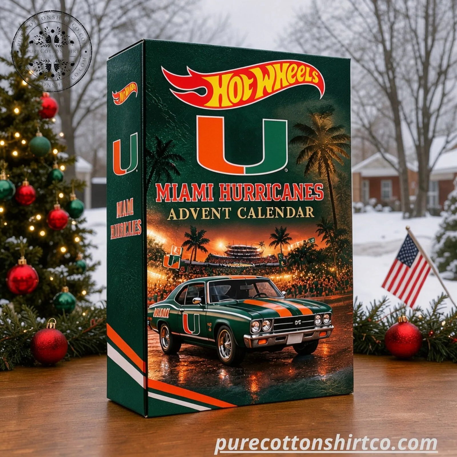 Miami Hurricanes Hot Wheels Advent Calendar 8 Miami Hurricanes Hot Wheels Advent Calendar