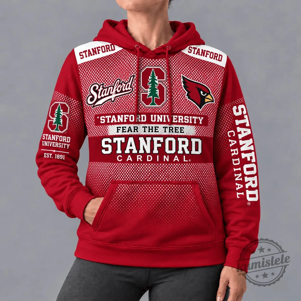 Stanford Cardinal University Football Team Red Game Day Hoodie