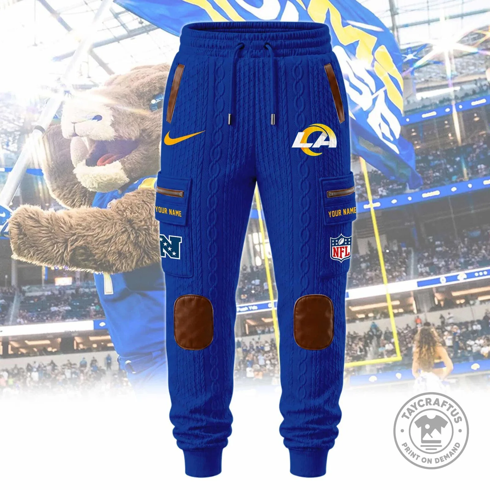 Los Angeles Rams NFL Team Logo Sherpa Lined Full Zip Hoodie and Sweatpants Set 20 Los Angeles Rams NFL Team Logo Sherpa Lined Full Zip Hoodie and Sweatpants Set