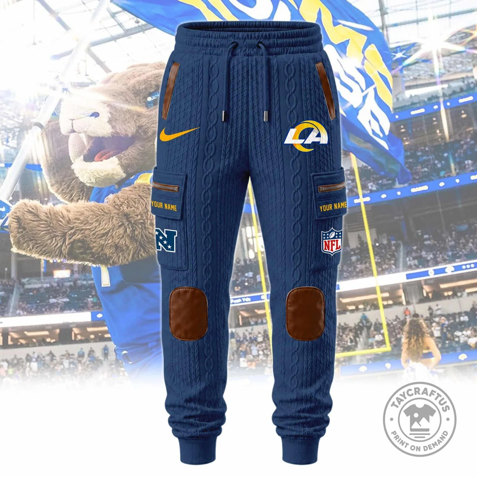 Los Angeles Rams NFL Team Logo Sherpa Lined Full Zip Hoodie and Sweatpants Set 26 Los Angeles Rams NFL Team Logo Sherpa Lined Full Zip Hoodie and Sweatpants Set