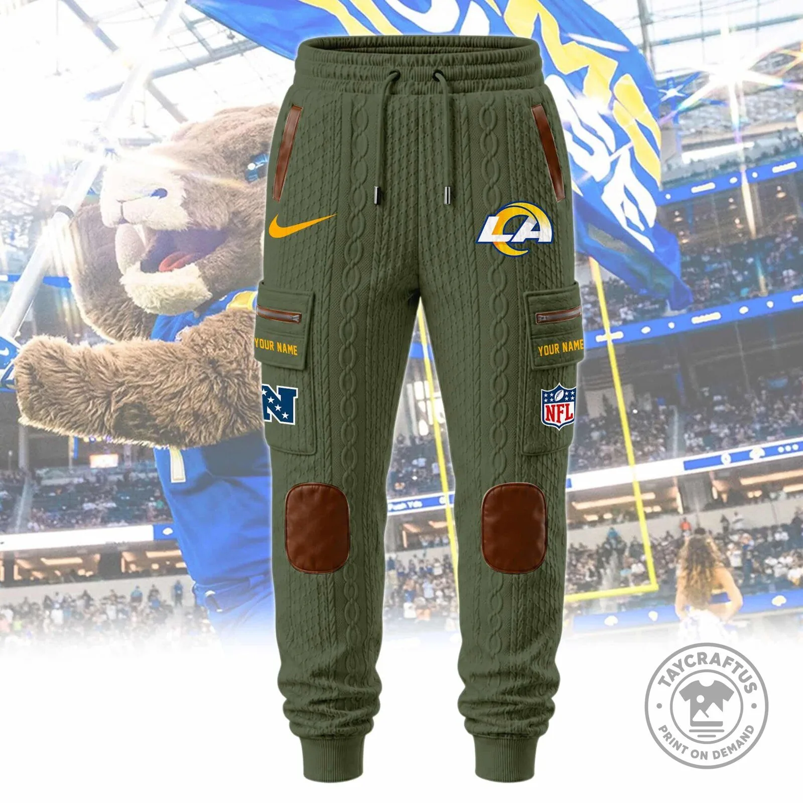 Los Angeles Rams NFL Team Logo Sherpa Lined Full Zip Hoodie and Sweatpants Set 29 Los Angeles Rams NFL Team Logo Sherpa Lined Full Zip Hoodie and Sweatpants Set