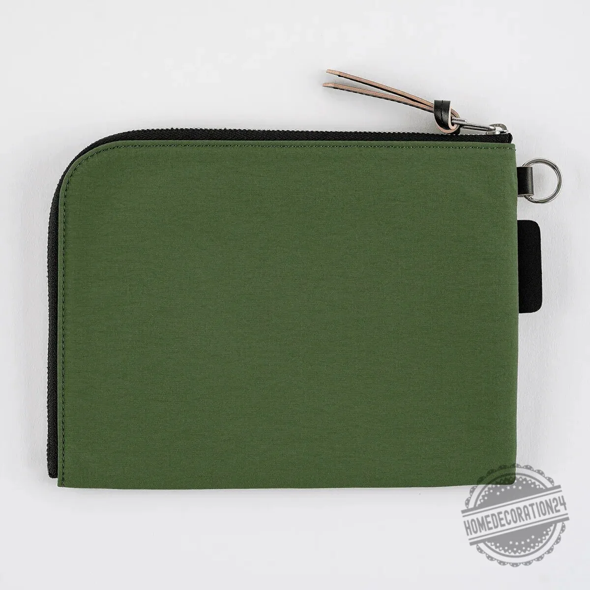 Hobonichi Tragen Flat Pouch Green A6 Zippered Storage Bag 5 Hobonichi Tragen Flat Pouch Green A6 Zippered Storage Bag