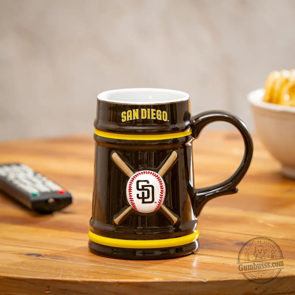 San Diego Padres Baseball Team Ceramic Stein Mug San Diego Padres Baseball Team Ceramic Stein Mug