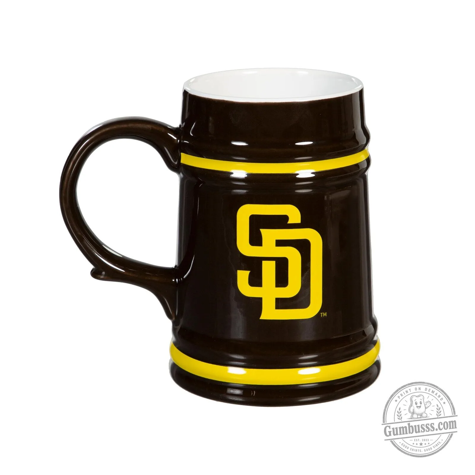 San Diego Padres Baseball Team Ceramic Stein Mug 7 San Diego Padres Baseball Team Ceramic Stein Mug