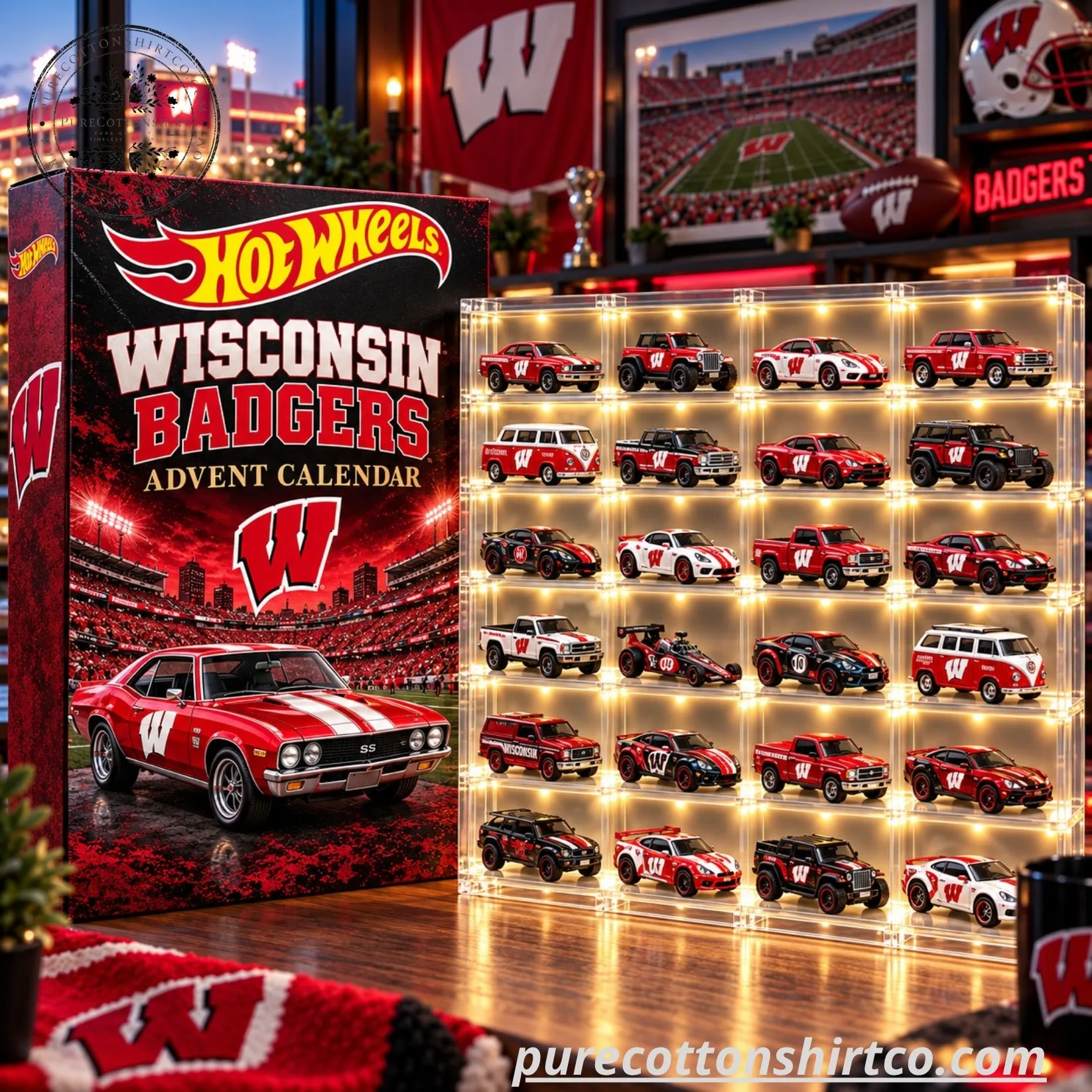 Hot Wheels Wisconsin Badgers Advent Calendar