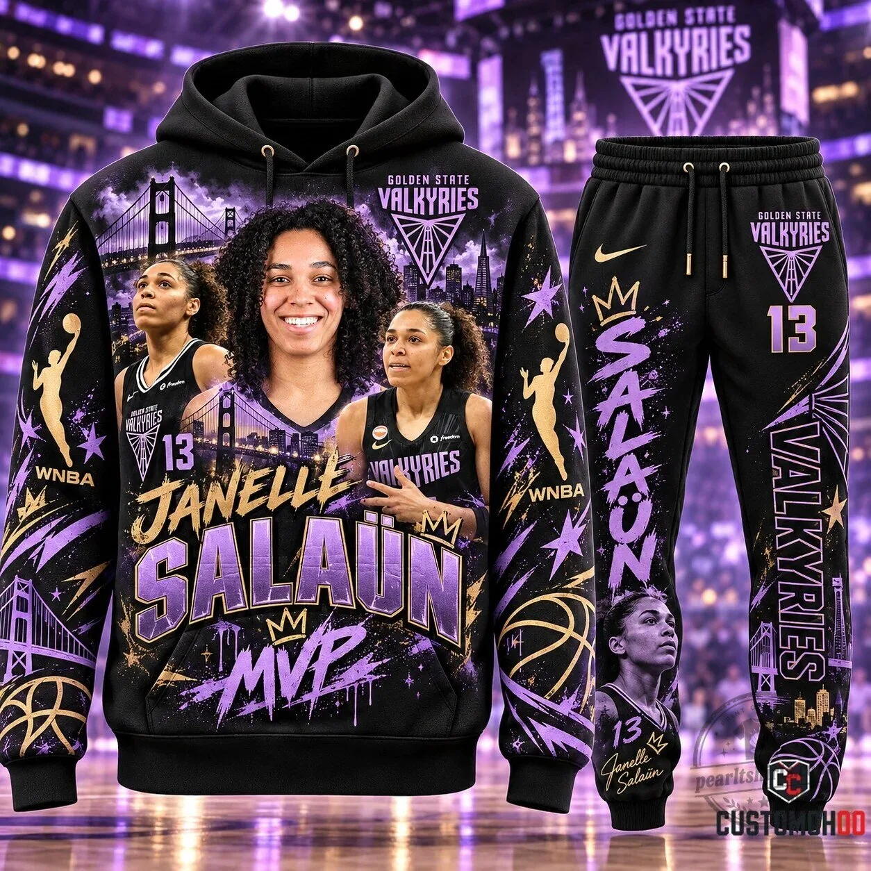 Golden State Valkyries Gabby Williams MVP Basketball Hoodie 4 Golden State Valkyries Gabby Williams MVP Basketball Hoodie