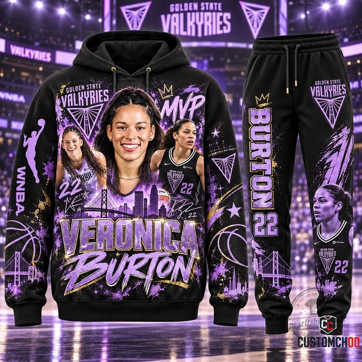 Golden State Valkyries Gabby Williams MVP Basketball Hoodie 5 Golden State Valkyries Gabby Williams MVP Basketball Hoodie
