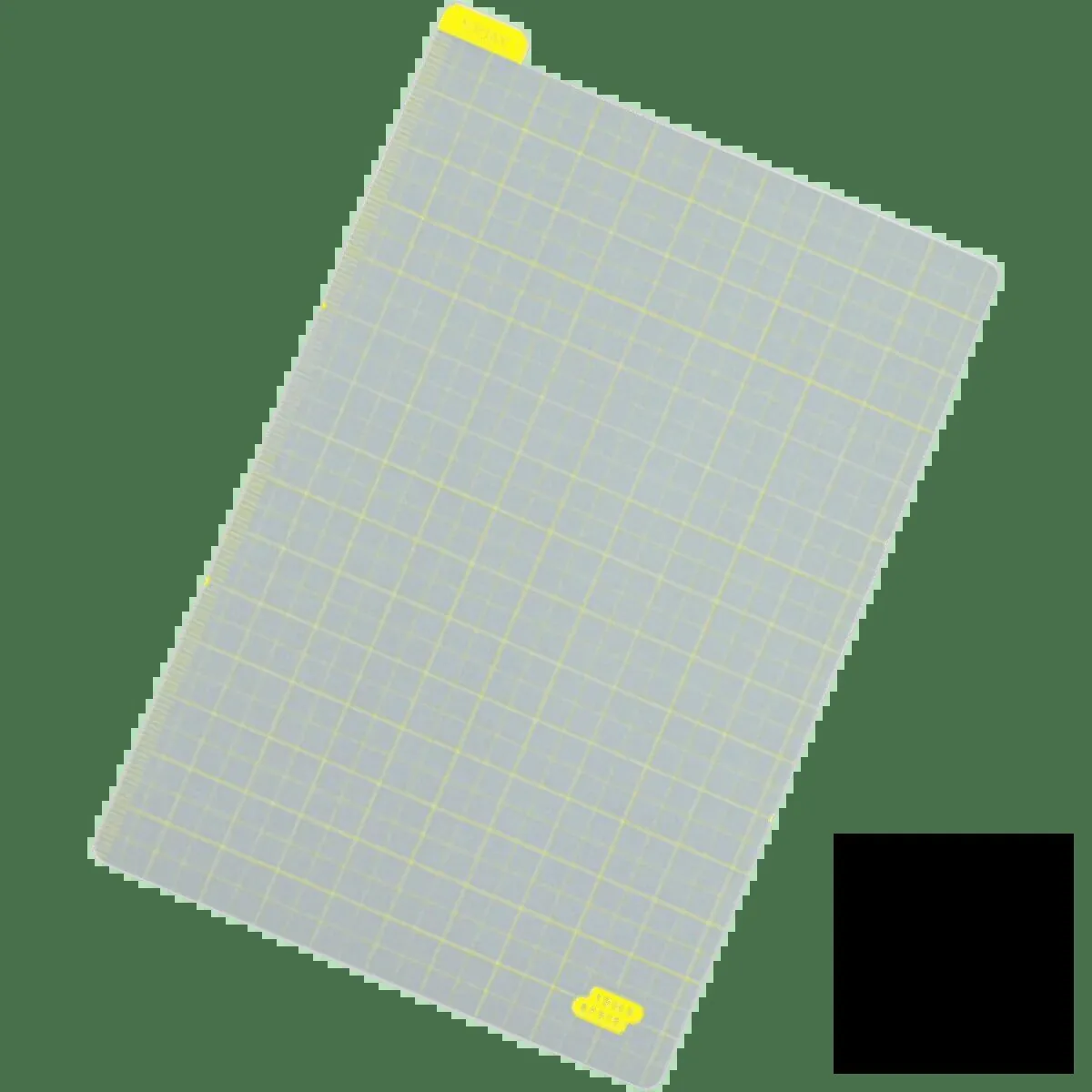 Ice Gray and Yellow Grid Pencil Board for A6 Hobonichi Planner