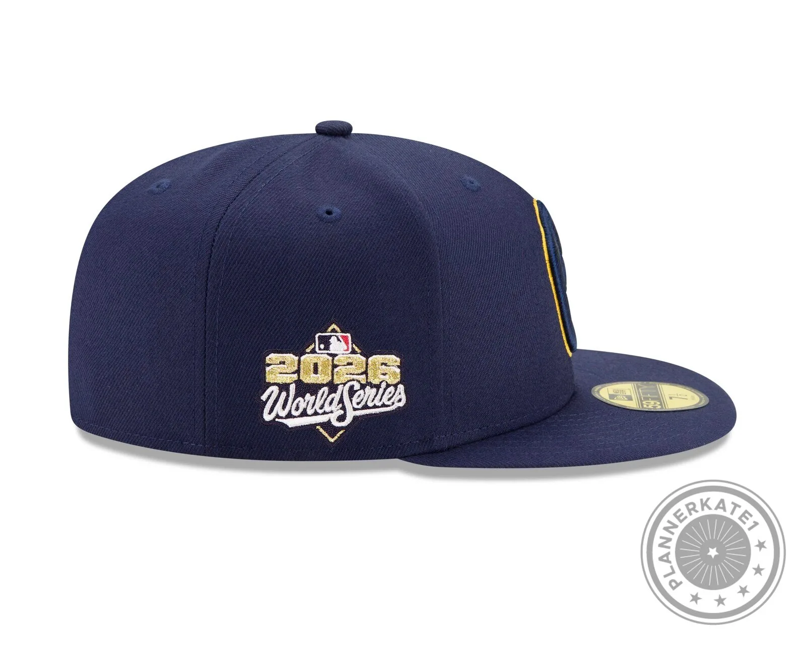 Milwaukee Brewers 2026 World Series Navy Blue Fitted Cap Hat 5 Milwaukee Brewers 2026 World Series Navy Blue Fitted Cap Hat