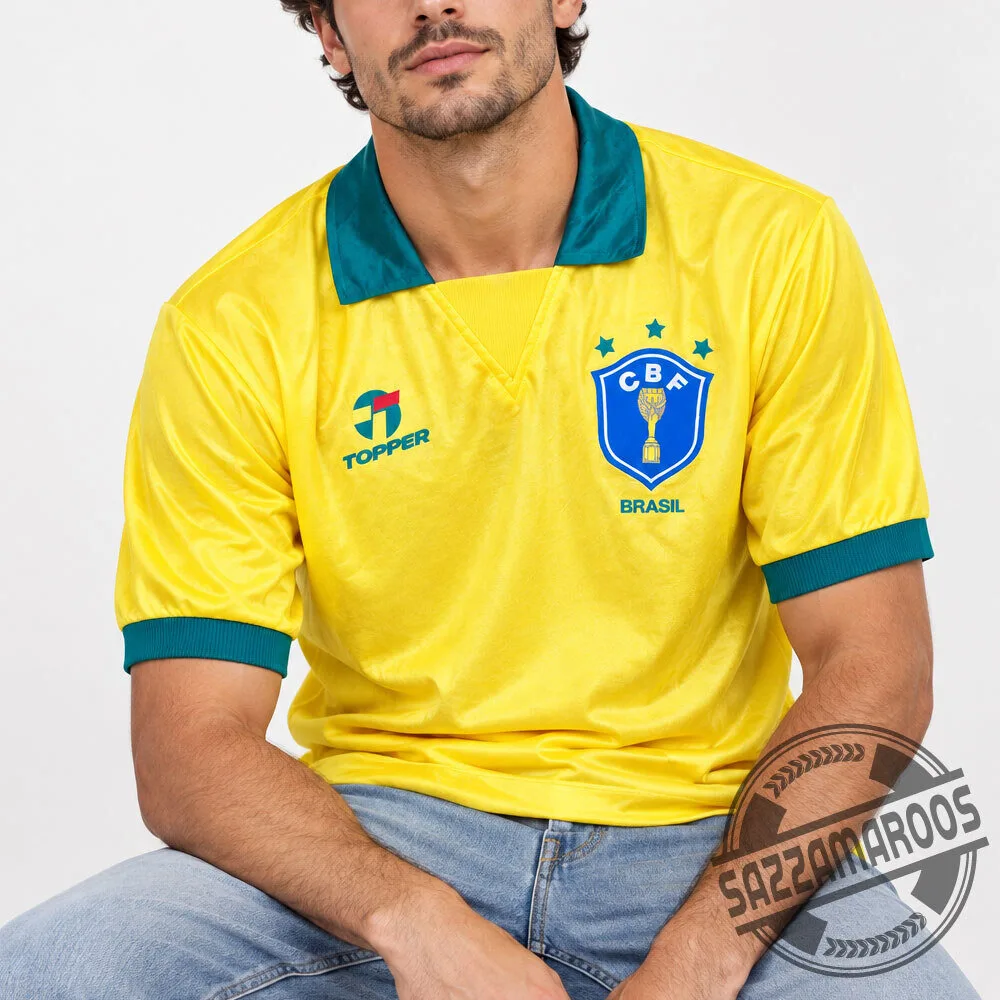 Vintage Brazil 1990-1991 Home Shirt #13 - Topper Retro Football Jersey 4 Vintage Brazil 1990-1991 Home Shirt #13 - Topper Retro Football Jersey