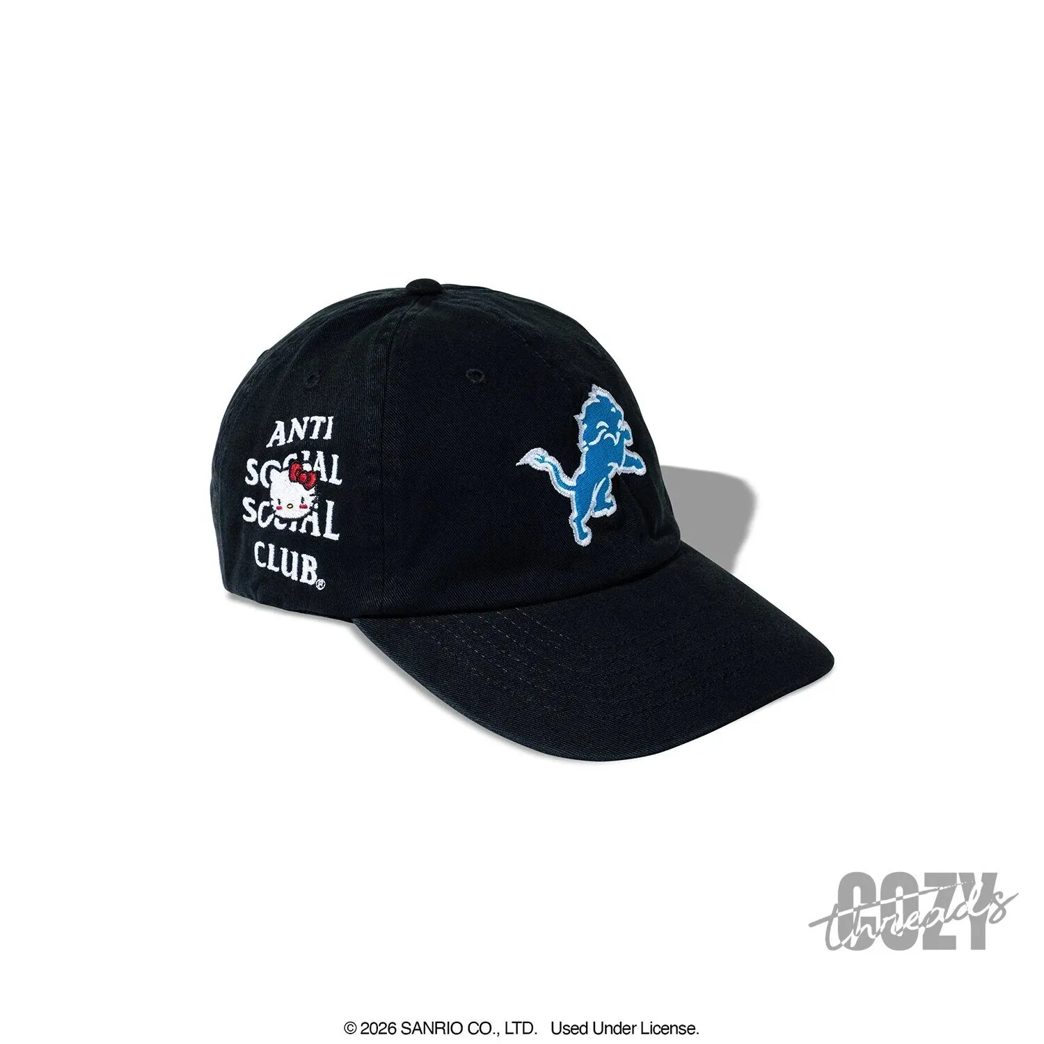 Anti Social Social Club Hello Kitty Detroit Lions Football Dad Hat