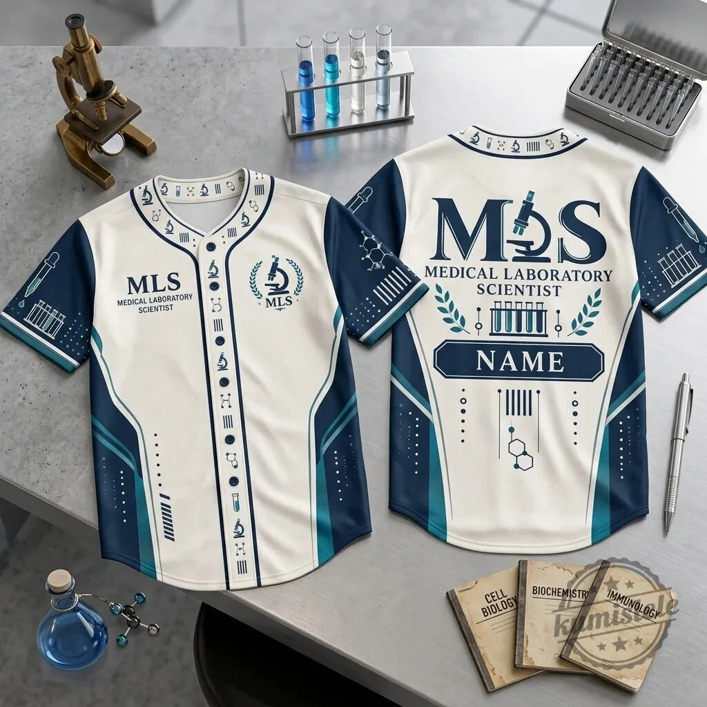 Personalized Medical Laboratory Scientist Microscope Baseball Jersey