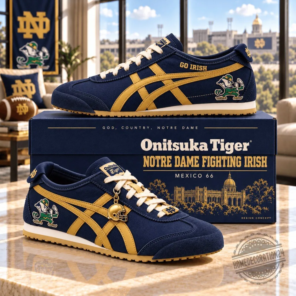 Notre Dame Fighting Irish Onitsuka Tiger Mexico 66 Low-Top Sneakers Notre Dame Fighting Irish Onitsuka Tiger Mexico 66 Low-Top Sneakers
