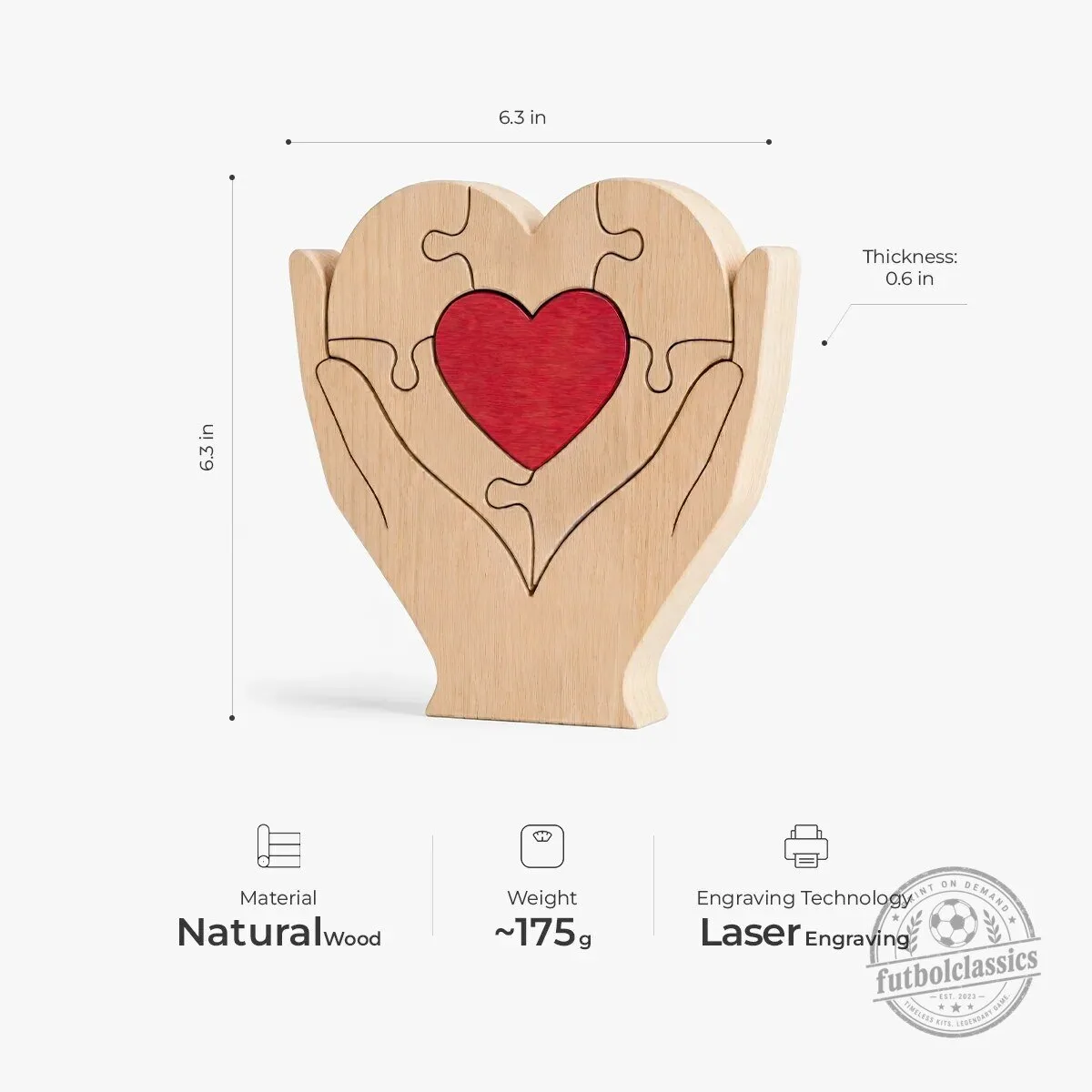 Personalized Family Heart Shaped Wooden Art Puzzle for Parents 8 Personalized Family Heart Shaped Wooden Art Puzzle for Parents