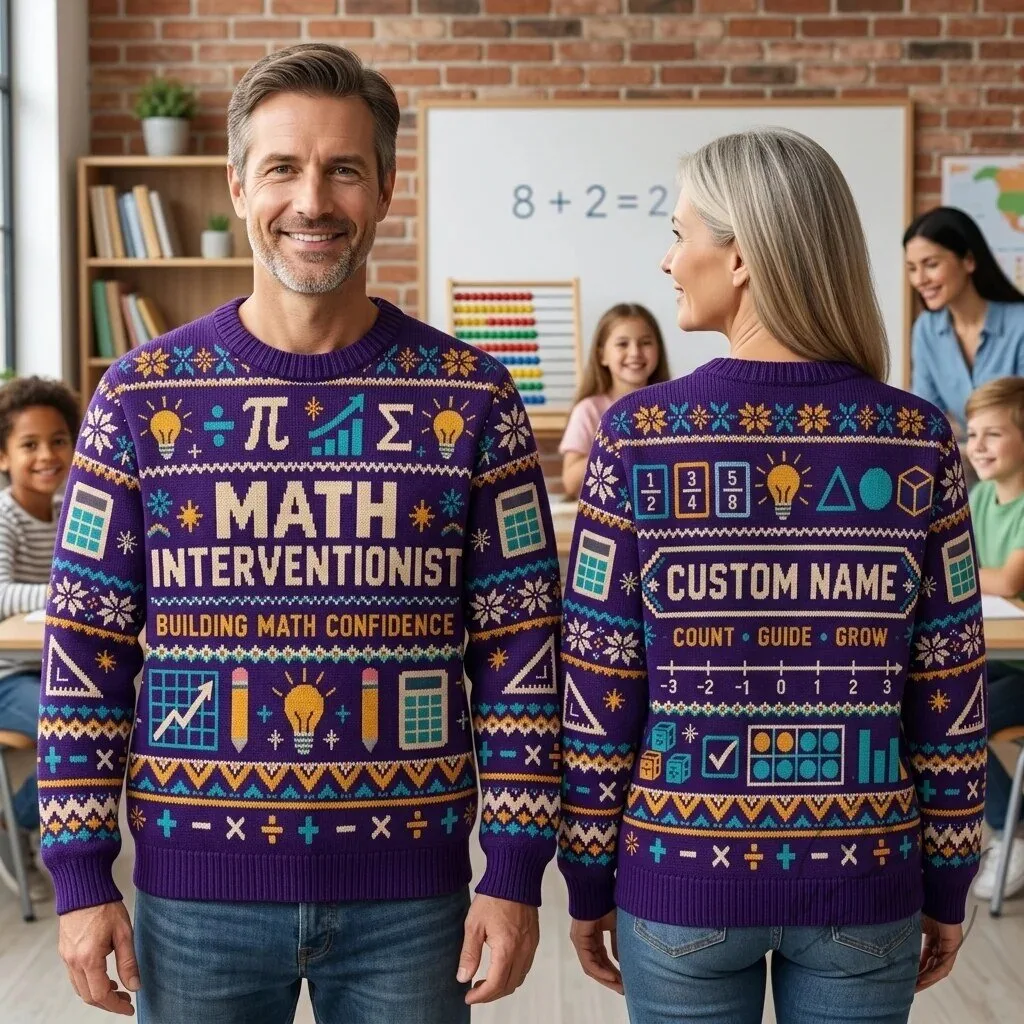 Personalized Math Interventionist Building Confidence Ugly Christmas Sweatshirt 1 Personalized Math Interventionist Building Confidence Ugly Christmas Sweatshirt