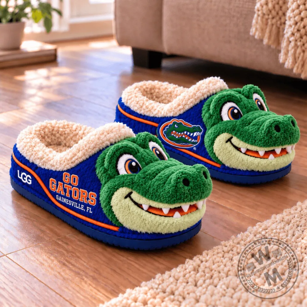 Florida Gators Mascot Character Plush Slippers Florida Gators Mascot Character Plush Slippers