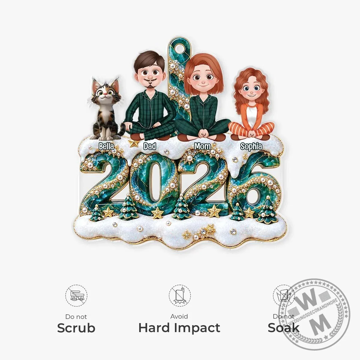Personalized Family Christmas Tree Ornament with Custom Photo 10 Personalized Family Christmas Tree Ornament with Custom Photo