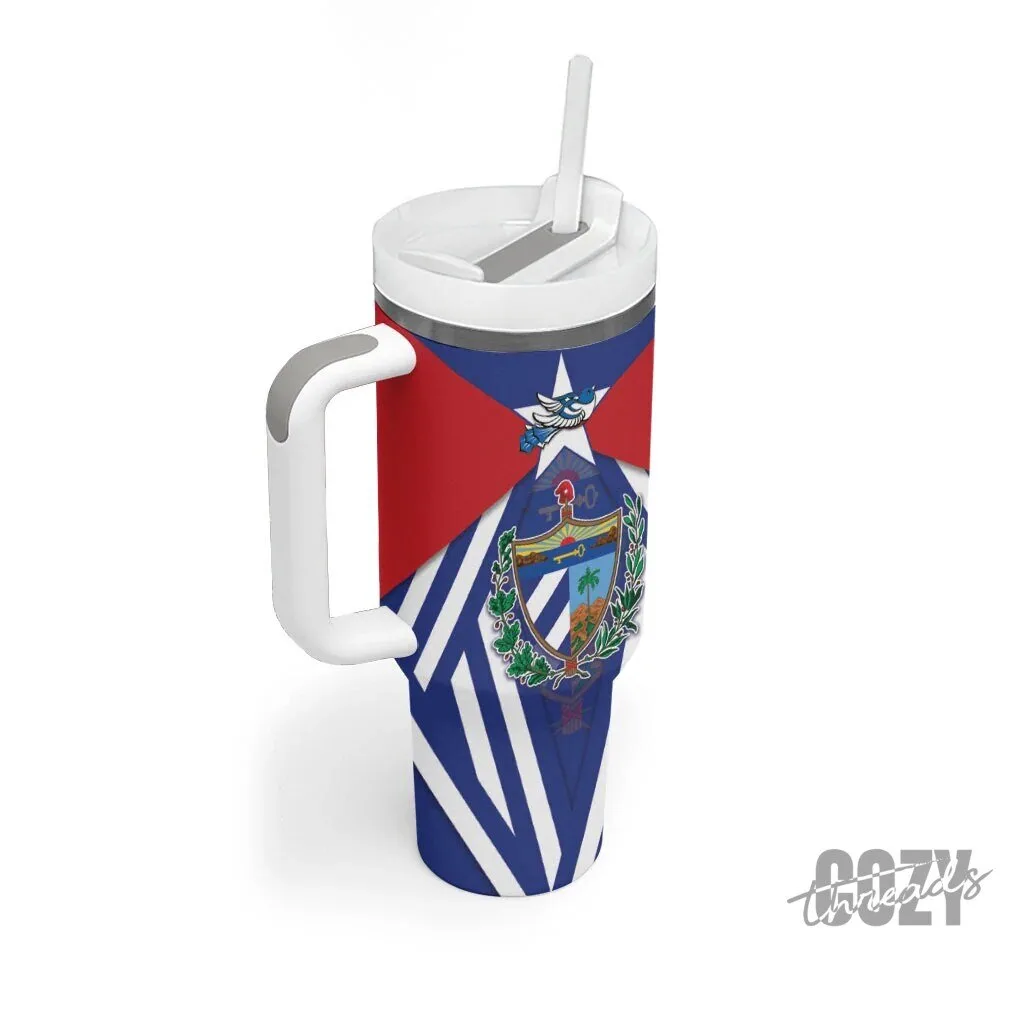 Viva Cuba Libre Tumbler With Handle Cuban Trogon With Coat Of Arms LT05 7 Viva Cuba Libre Tumbler With Handle Cuban Trogon With Coat Of Arms LT05