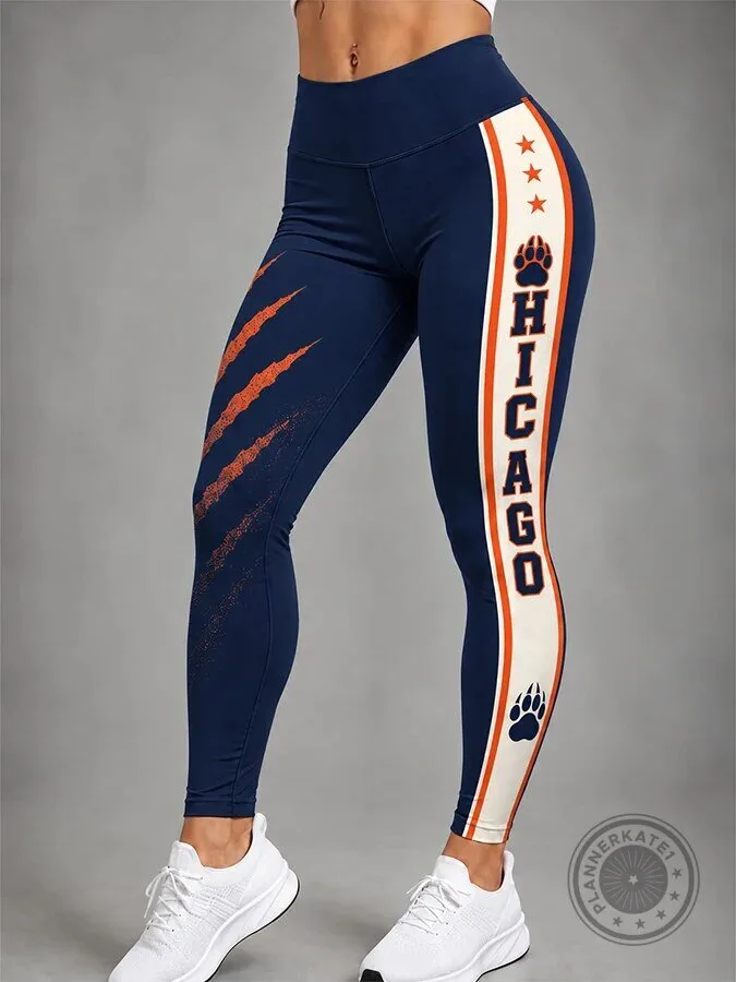 Chicago Bears Football Team Fan Womens Leggings