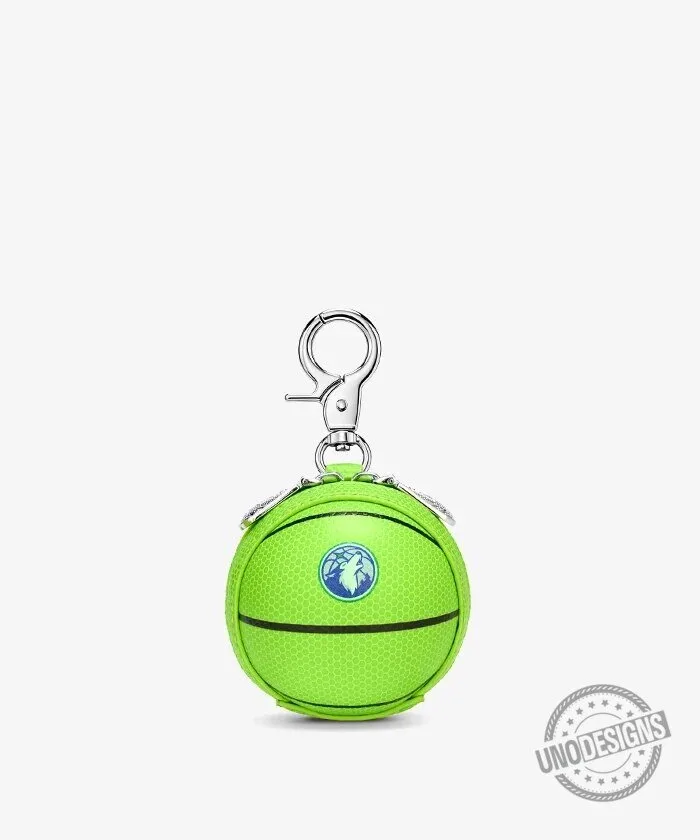Minnesota Timberwolves Basketball Mini Pouch Keychain