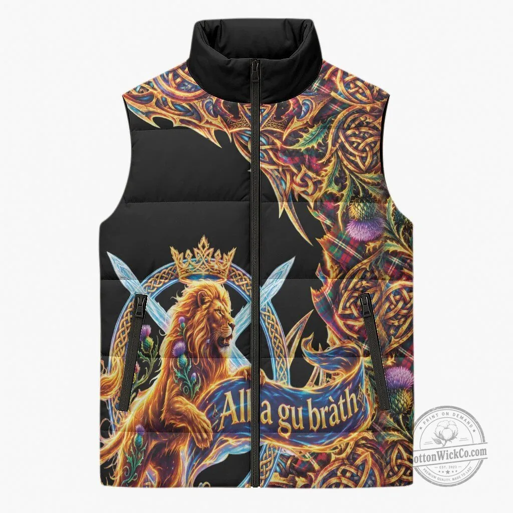 Scottish Celtic Lion All A Gu Brath Puffer Vest Jacket 5 Scottish Celtic Lion All A Gu Brath Puffer Vest Jacket