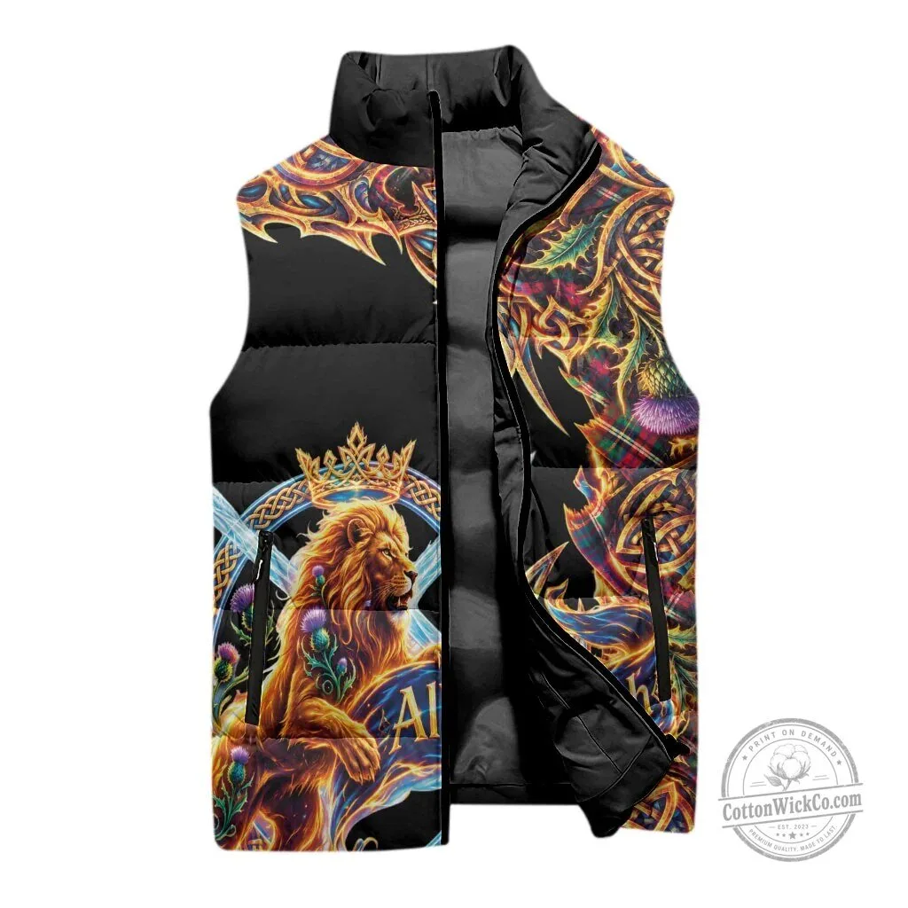 Scottish Celtic Lion All A Gu Brath Puffer Vest Jacket 7 Scottish Celtic Lion All A Gu Brath Puffer Vest Jacket