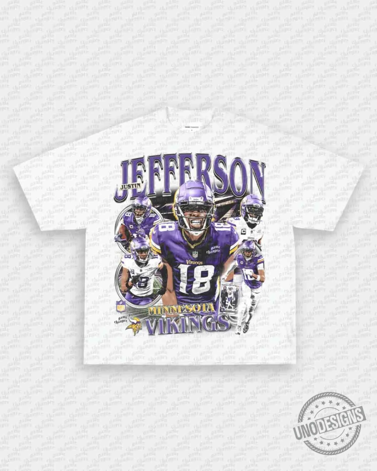 Justin Jefferson Minnesota Vikings Football Team Graphic T-Shirt 5 Justin Jefferson Minnesota Vikings Football Team Graphic T-Shirt