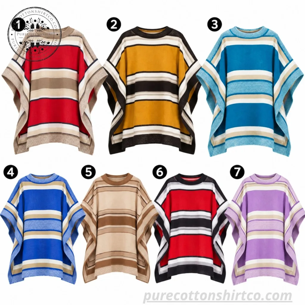 1 BTS CHILE’S TRADITIONAL HUASO Knit Poncho Sweater – BTS WORLDTOUR ARIRANG SANTIAGO
