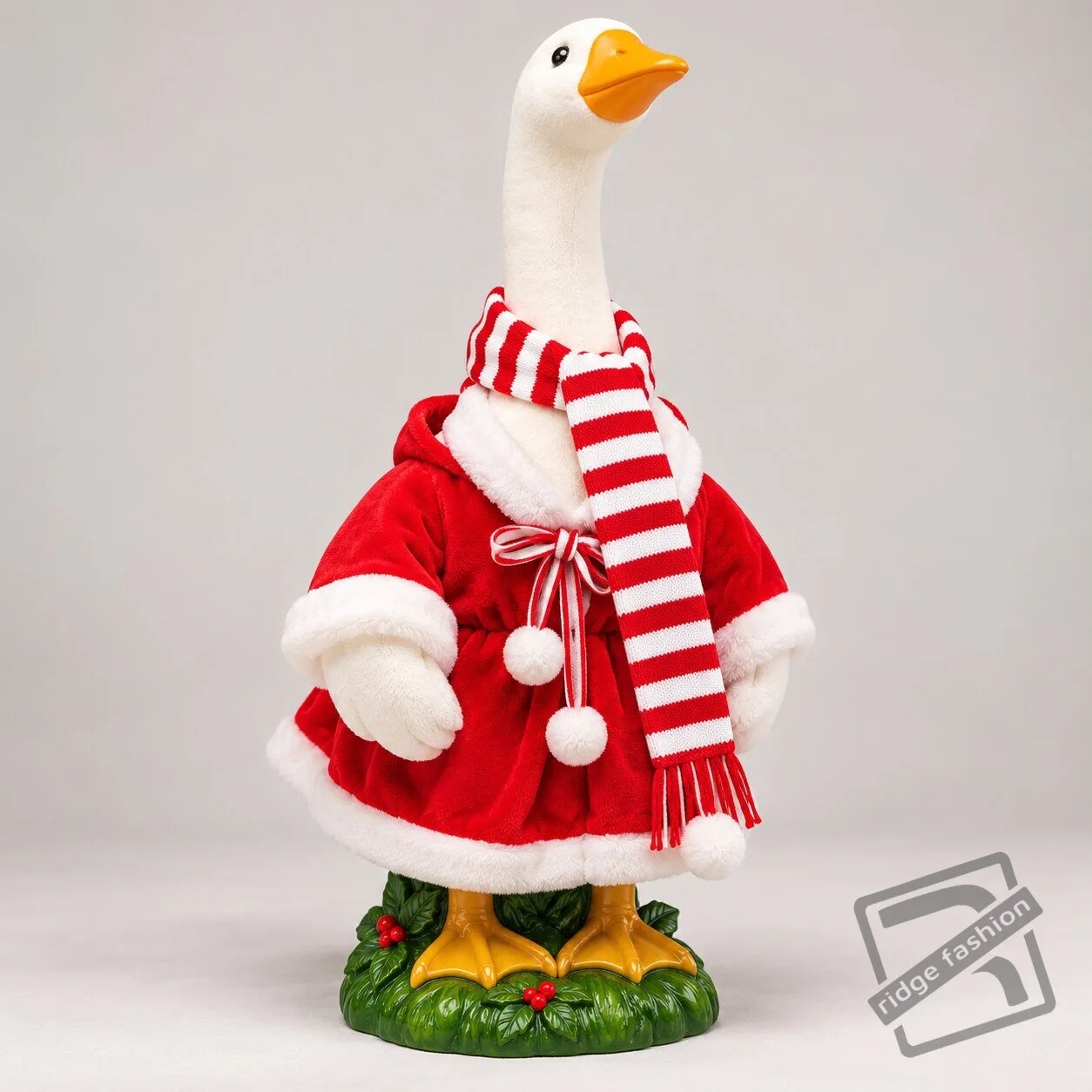 Festive Christmas Lawn Goose Statue Outfit Set – Holiday Porch Goose Decor Christmas Lawn Goose Outfit Set – Festive Holiday Porch Decor – image 2 of 9