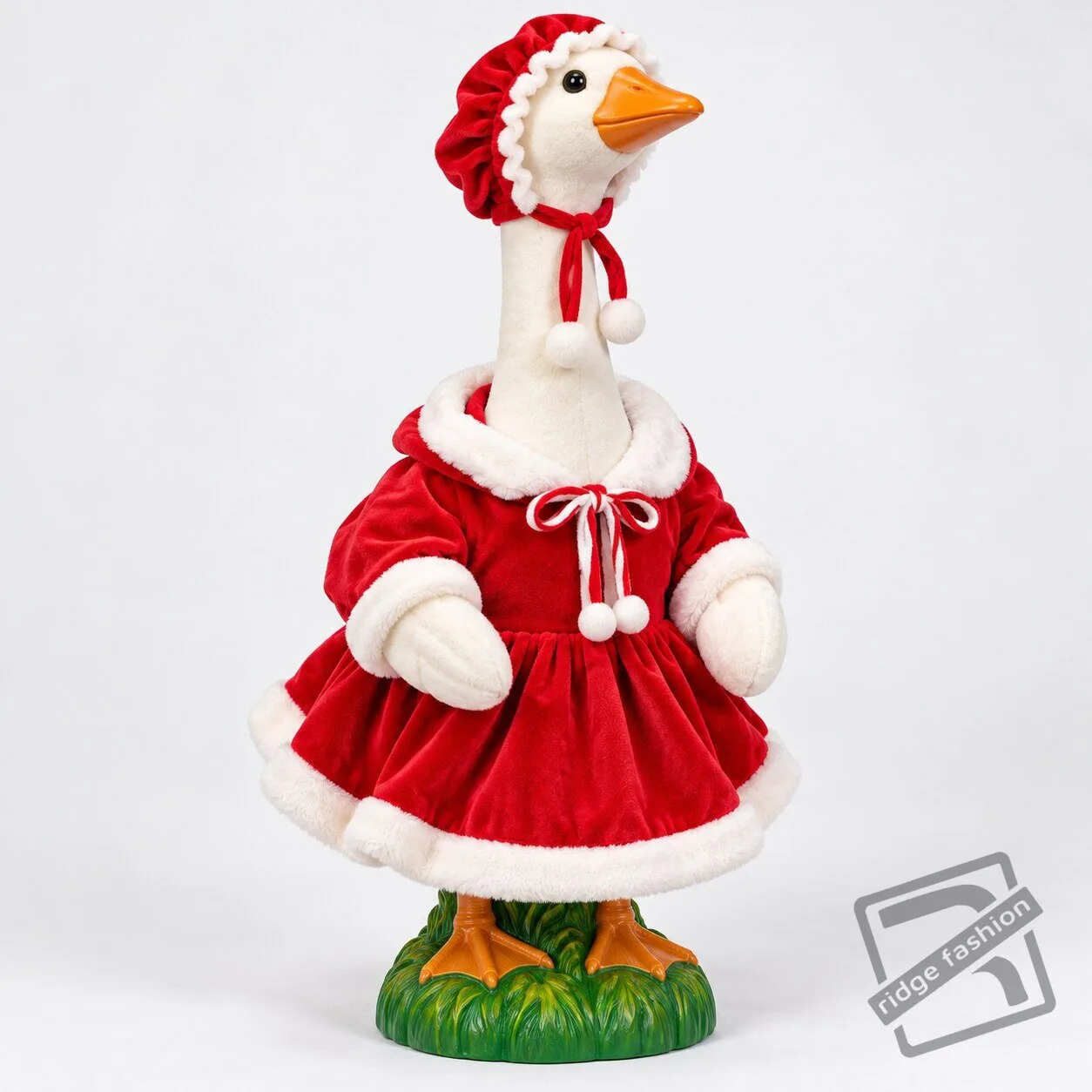 Festive Christmas Lawn Goose Statue Outfit Set – Holiday Porch Goose Decor Christmas Lawn Goose Outfit Set – Festive Holiday Porch Decor – image 3 of 9