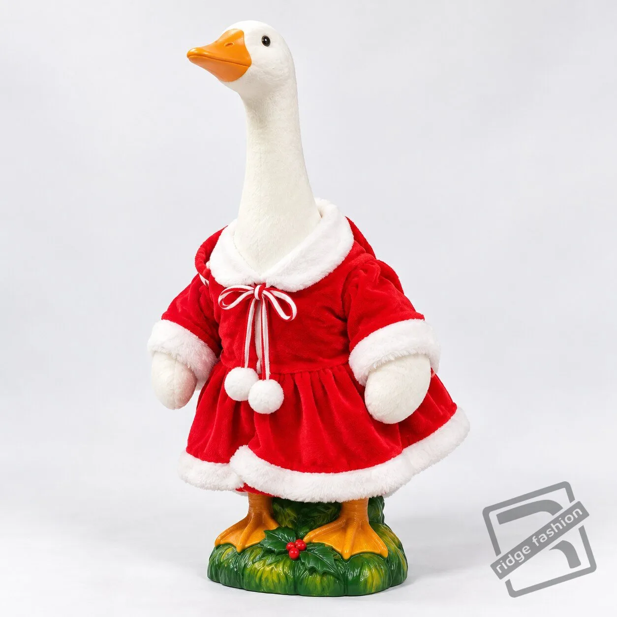 Festive Christmas Lawn Goose Statue Outfit Set – Holiday Porch Goose Decor Christmas Lawn Goose Outfit Set – Festive Holiday Porch Decor – image 6 of 9
