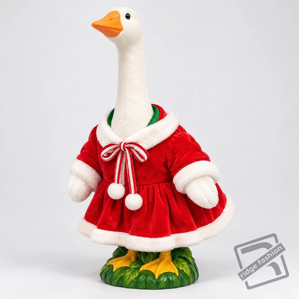 Festive Christmas Lawn Goose Statue Outfit Set – Holiday Porch Goose Decor Christmas Lawn Goose Outfit Set – Festive Holiday Porch Decor – image 7 of 9