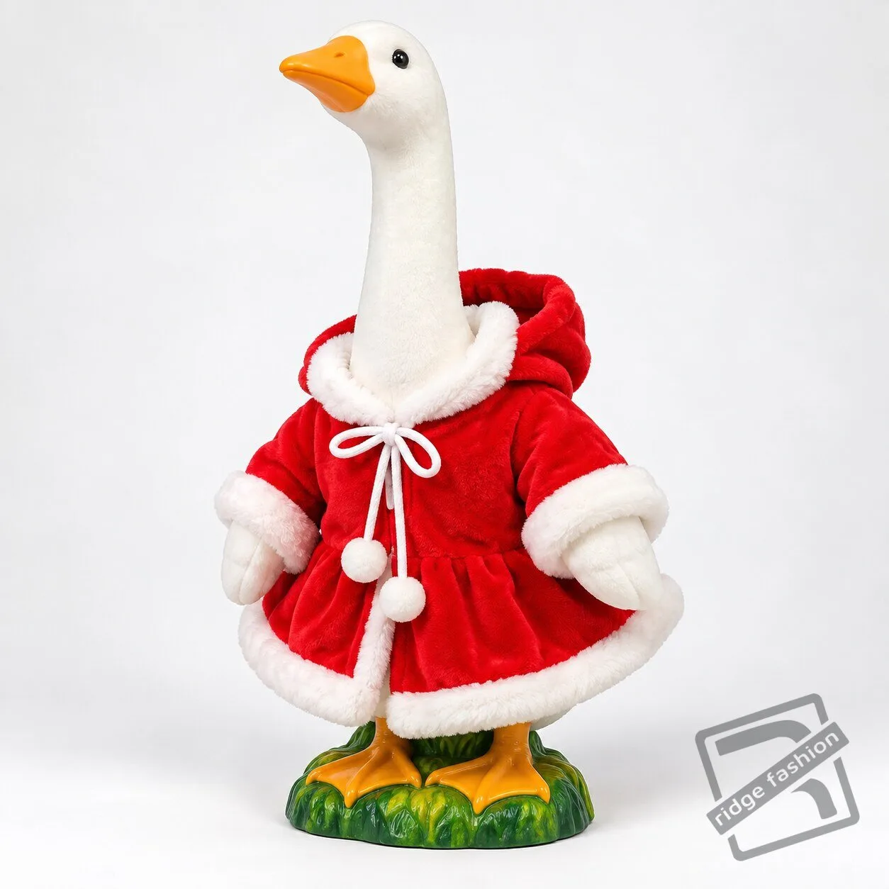 Festive Christmas Lawn Goose Statue Outfit Set – Holiday Porch Goose Decor Christmas Lawn Goose Outfit Set – Festive Holiday Porch Decor – image 8 of 9