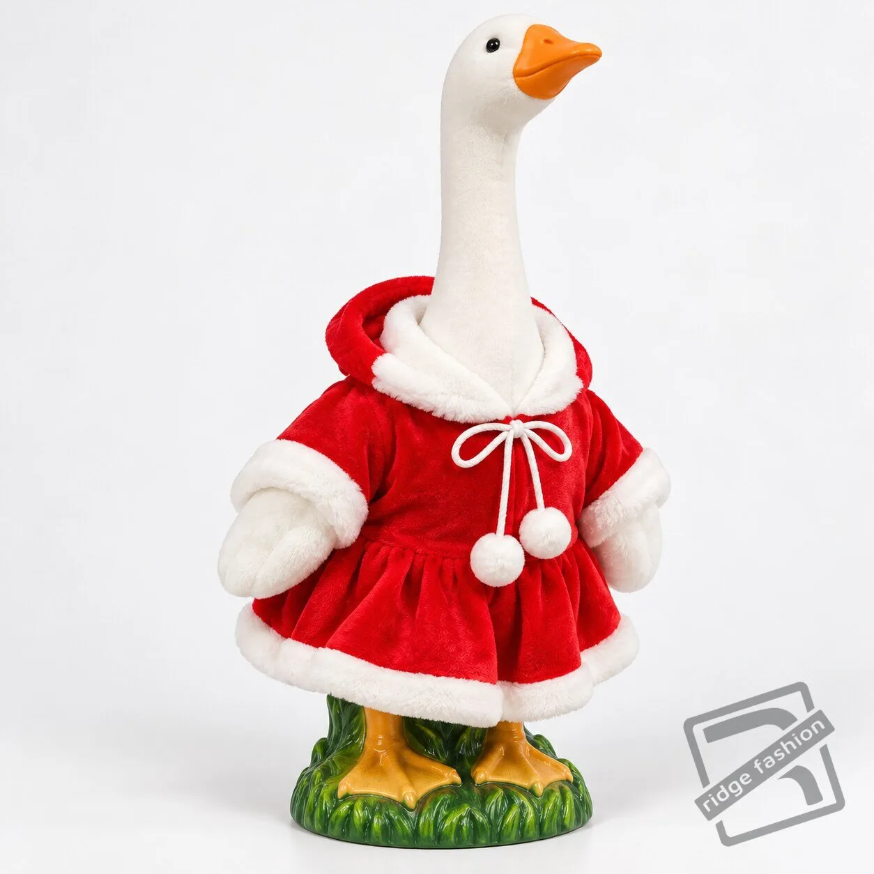 Festive Christmas Lawn Goose Statue Outfit Set – Holiday Porch Goose Decor Christmas Lawn Goose Outfit Set – Festive Holiday Porch Decor – image 9 of 9