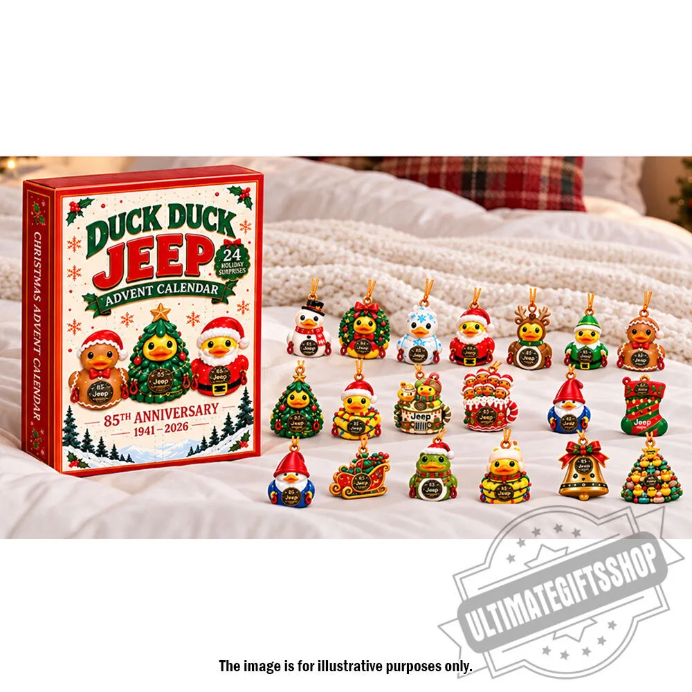 "Celebrate with Jeep and Hot Wheels Advent Calendars: 2026 Edition" 37 Jeep 85th Anniversary Christmas Advent Calendar – 24 Ducking Jeep Holiday Ornaments